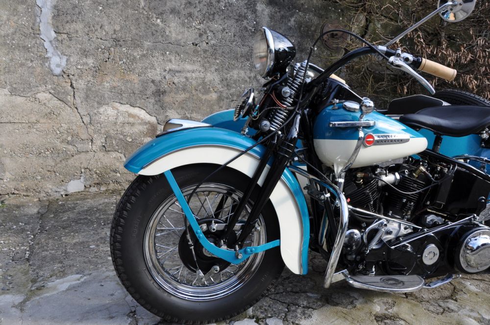 Harley Davidson OHV Knucklehead Modell E Gespann 1947