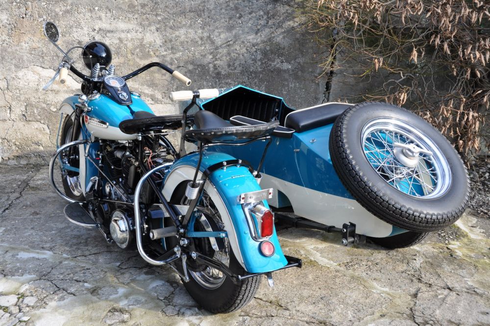 Harley Davidson OHV Knucklehead Modell E Gespann 1947