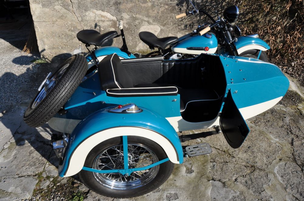 Harley Davidson OHV Knucklehead Modell E Gespann 1947