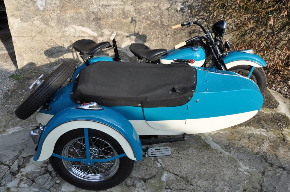 Harley Davidson OHV Knucklehead Modell E Gespann 1947