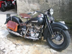 Harley-Davidson Flathead UL 74" 1946 schwarz matt