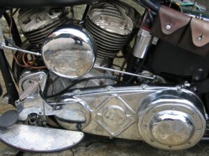Harley-Davidson Flathead UL 74" 1946 schwarz matt