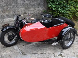 Harley-Davidson Flathead UL 74" Gespann, 1939