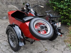 Harley-Davidson Flathead UL 74" Gespann, 1939