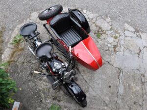 Harley-Davidson Flathead UL 74" Gespann, 1939