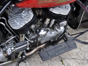 Harley-Davidson Flathead UL 74" Gespann, 1939