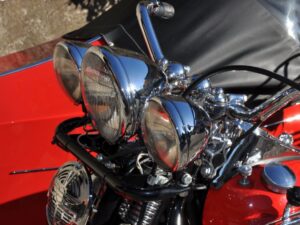 Harley-Davidson OHV Knucklehead 1947 with right hand sidecar