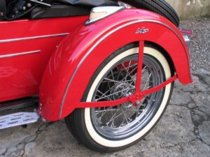 Harley-Davidson Knucklehead FL 74" with left hand sidecar, 1947